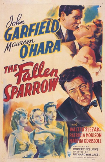The Fallen Sparrow Movie Poster - 11 x 17 in.