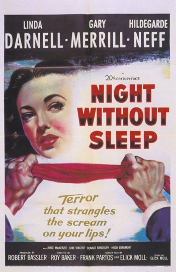 Night Without Sleep Movie Poster - 11 x 17 in.