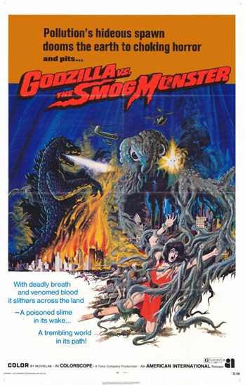 Godzilla Vs. Smog Monster Movie Poster 11 x 17 in.