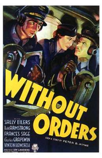 MOV197492 Without Orders Movie Poster - 11 x 17 in.