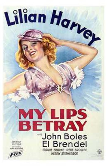My Lips Betray Movie Poster - 11 x 17 in.