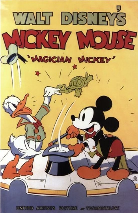 Magician Mickey Movie Poster - 11 x 17 in.