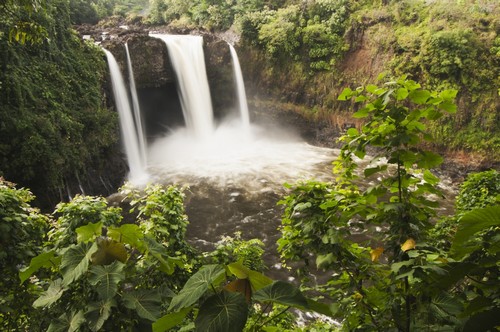Rainbow Falls - Hilo Island of Hawaii United States of America Poster Print by Carl Johnson, 38 x 24 - Large