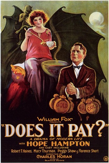 Does It Pay Movie Poster - 11 x 17 in.