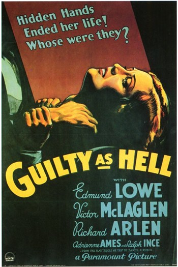 Guilty As Hell Movie Poster - 11 x 17 in.