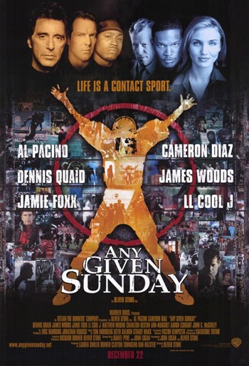 Any Given Sunday Movie Poster - 11 x 17 in.