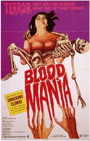 MOV199018 Blood Mania Movie Poster - 11 x 17 in.