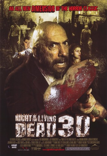 Night of the Living Dead 3D Movie Poster - 11 x 17 in.