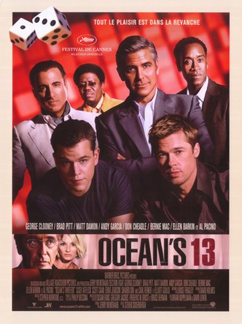 Oceans Thirteen Dvd Promotional Movie Poster