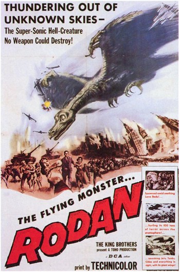 Rodan Movie Poster - 11 x 17 in.
