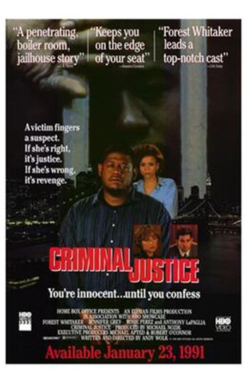 Criminal Justice Movie Poster - 11 x 17 in.