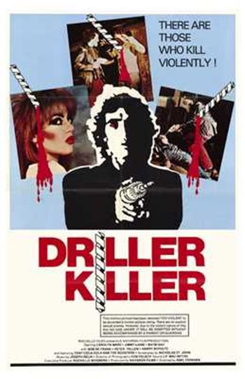 Driller Killer Movie Poster - 11 x 17 in.