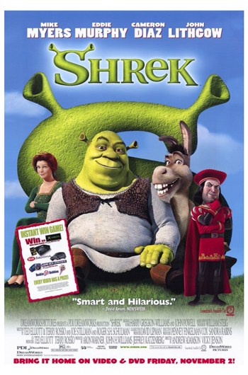 Shrek Movie Poster - 11 x 17 in.