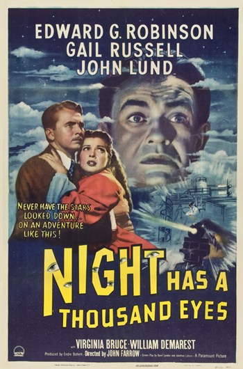 Night Has a Thousand Eyes Movie Poster - 11 x 17 in.