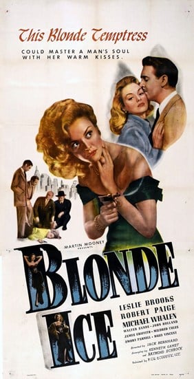Blonde Ice Movie Poster - 11 x 17 in.