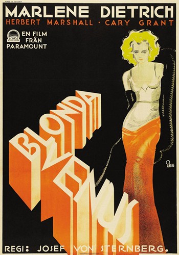 Blonde Venus Movie Poster - 11 x 17 in.