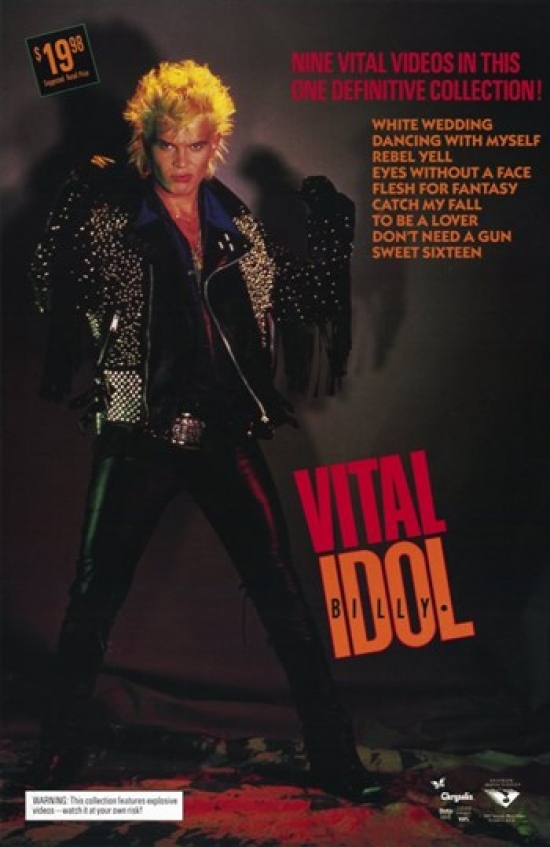 Billy Idol Vital Movie Poster - 11 x 17 in.