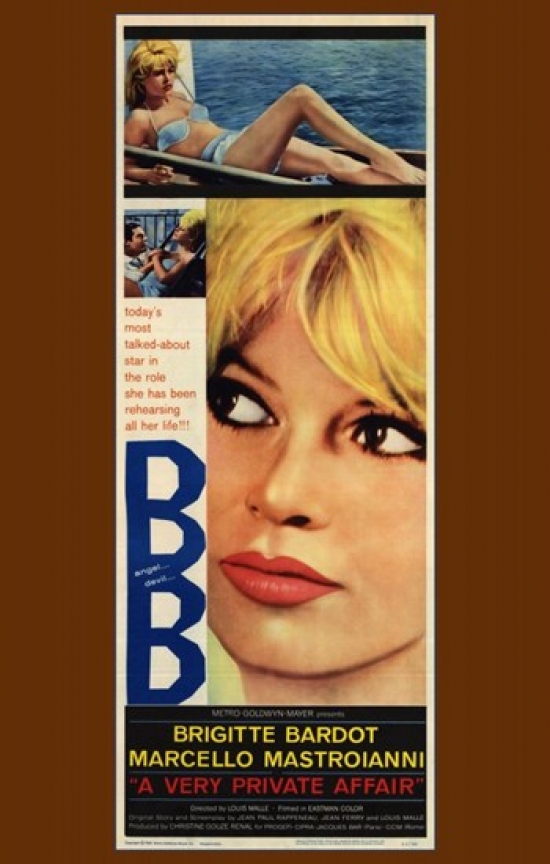 Very Private Affair Movie Poster - 11 x 17 in.