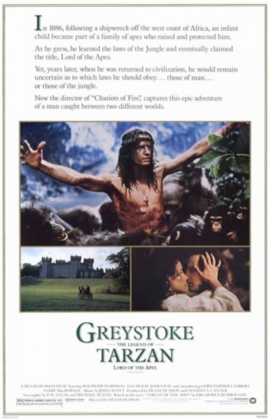 MOV220624 Greystoke the Legend of Tarzan Lord of the Apes C.1984 Movie Poster - 11 x 17 in.