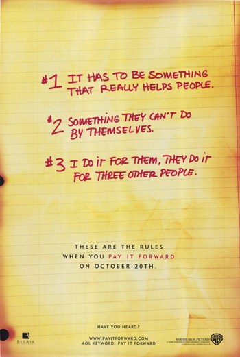 MOV221799 Pay It Forward Movie Poster - 11 x 17 in.