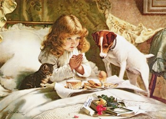 Suspense Poster Print by Charles Burton Barber - 32 x 23 in.