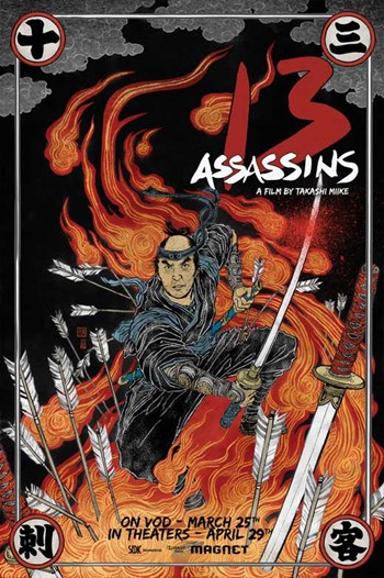 MOVCB10283 13 Assassins Movie Poster - 11 x 17 in.