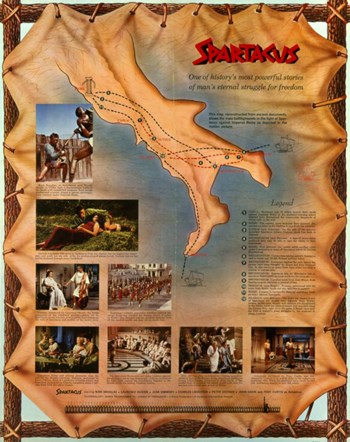 MOVEE6060 Spartacus Movie Poster - 11 x 17 in.