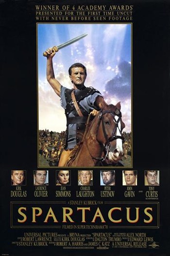 MOVEJ2232 Spartacus Movie Poster - 11 x 17 in.
