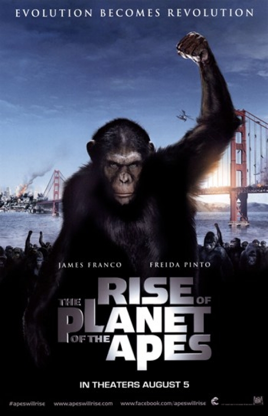 Rise of the Planet of the Apes Movie Poster  11 x 17 in
