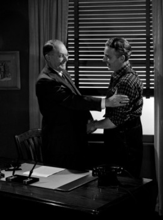 Men Shaking Hands Poster Print - 18 x 24 in.