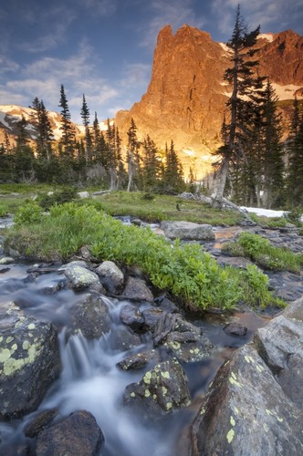 First Light On Longs Peak At Chasm Lake in Rocky Mountain National Park - Colorado United States of America Poster Print by Carl Johnson - 12 x 19 -  BrainBoosters, BR3148384