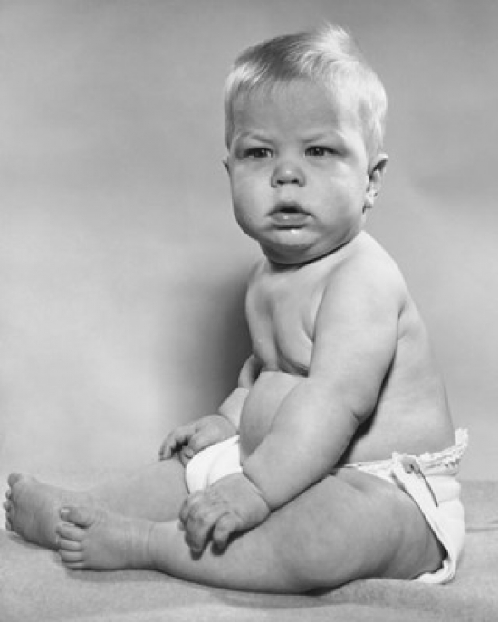 Baby Looking Curious Poster Print - 18 x 24 in.