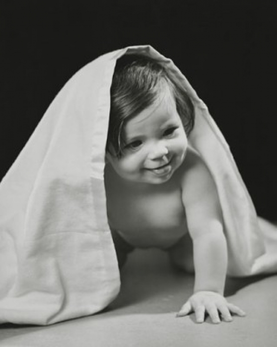 Baby Smiling & Crawling Poster Print - 18 x 24 in.