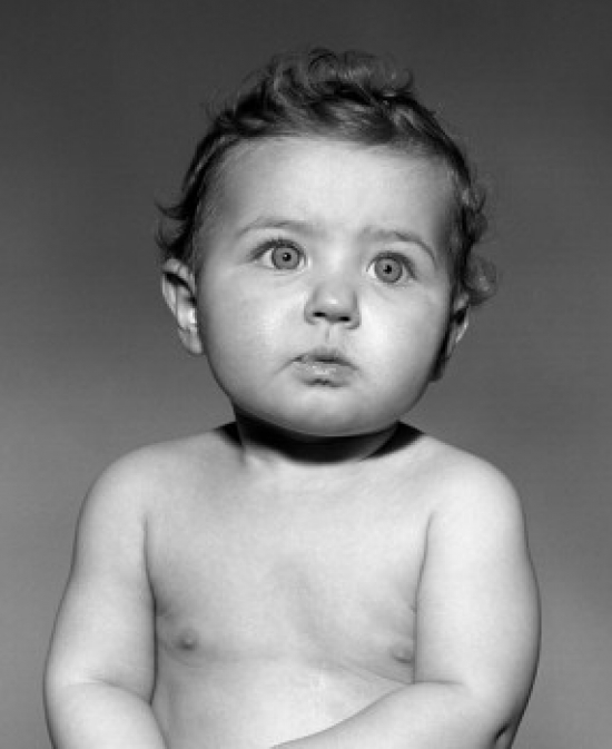 Portrait of Baby Poster Print - 18 x 24 in.