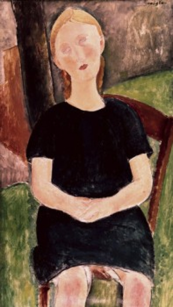 Title Portrait of a Woman Amedeo Modigliani 1884-1920 Italian Solomon R Guggenheim Museum New York - 18 x 24 in.