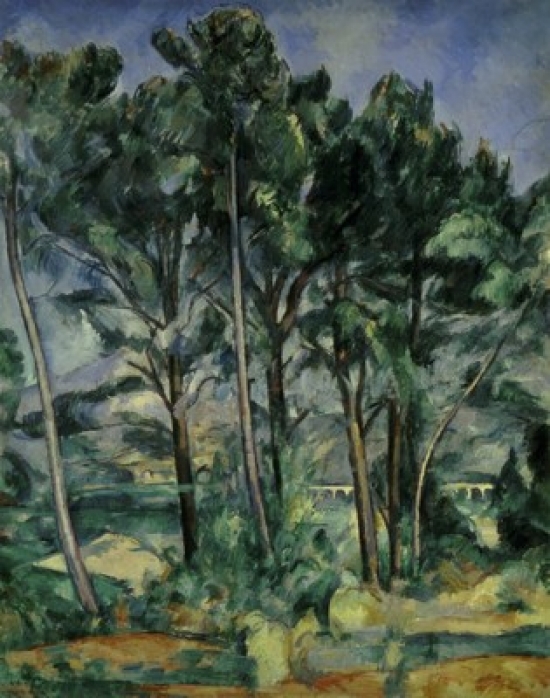 The Viaduct 1887-1890 Paul Cezanne 1839-1906 French Oil on Canvas Museum of Modern Western Art Moscow Russia - 18 x 24 in.