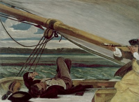 Outward Bound by Augustus Leopold Egg 1816-1863 UK England Oxford Ashmolean Museum Poster Print - 18 x 24 in.
