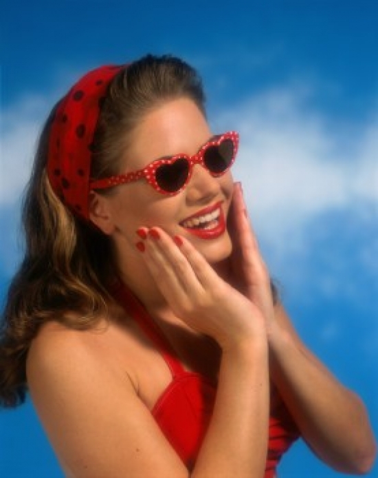 SAL294833 Close-Up of a Young Woman Smiling Poster Print - 18 x 24 in.