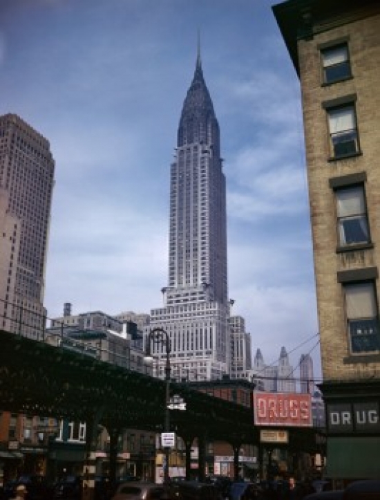 Low Angle View of a Skyscraper Chrysler Building Manhattan New York City New York USA Poster Print - 18 x 24 in.