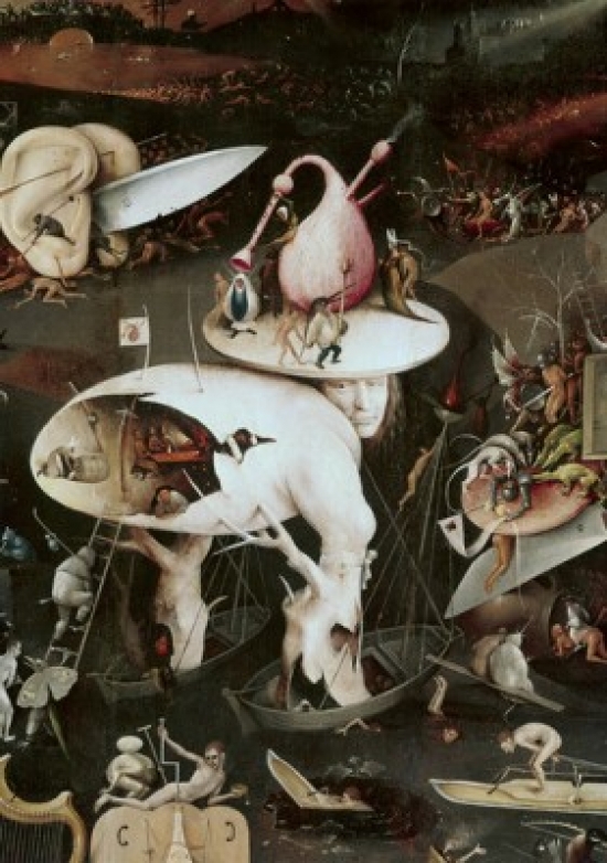 Garden of Earthly Delights - Detail No. 8 C1505 Hieronymus Bosch Ca1450-1516 Netherlandish Museo Del Prado Madrid - 18 x 24 in.