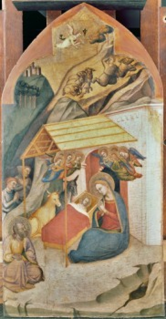 The Nativity Orcagna Ca.1308-1368 Italian National Gallery of Art Washington D.C. USA Poster Print - 18 x 24 in.