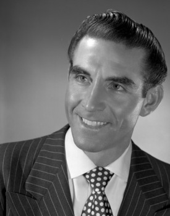 Businessman Looking Away Smiling Poster Print - 18 x 24 in.