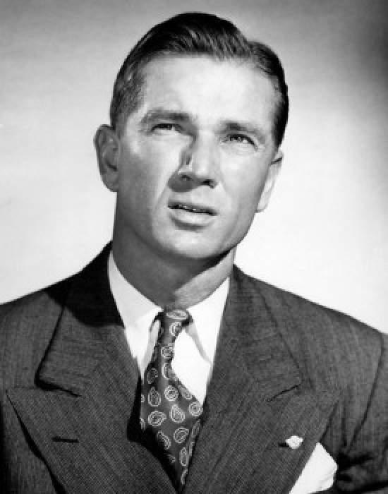 Serious Businessman Looking Up Poster Print - 18 x 24 in.
