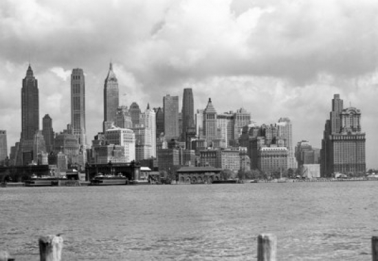 USA New York State New York City Skyline Poster Print - 18 x 24 in.