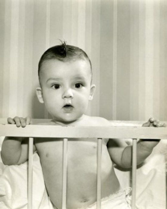 Baby Boy Portrait Poster Print - 18 x 24 in.