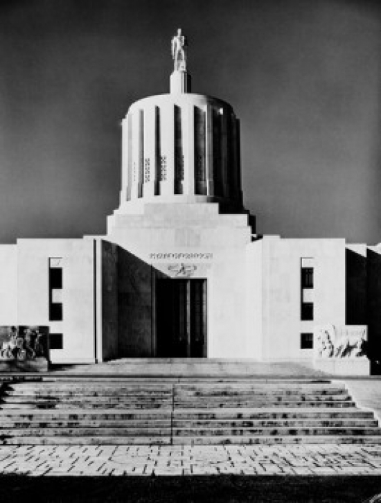 USA Oregon State Capitol Building Poster Print - 18 x 24 in.