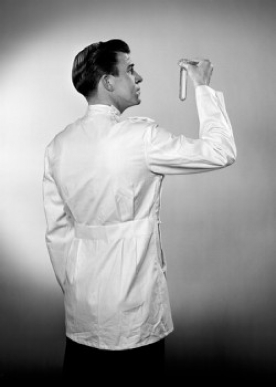 Scientist Holding Test Tube Poster Print - 18 x 24 in.
