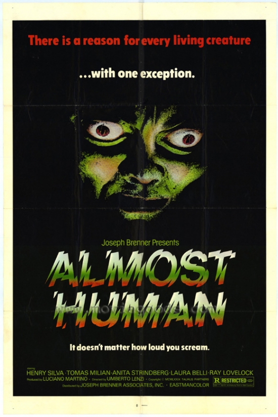 Almost Human Movie Poster - 27 x 40 in.