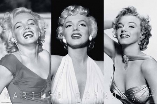 Marilyn Monroe - Trio Poster Print - 24 x 36 in.