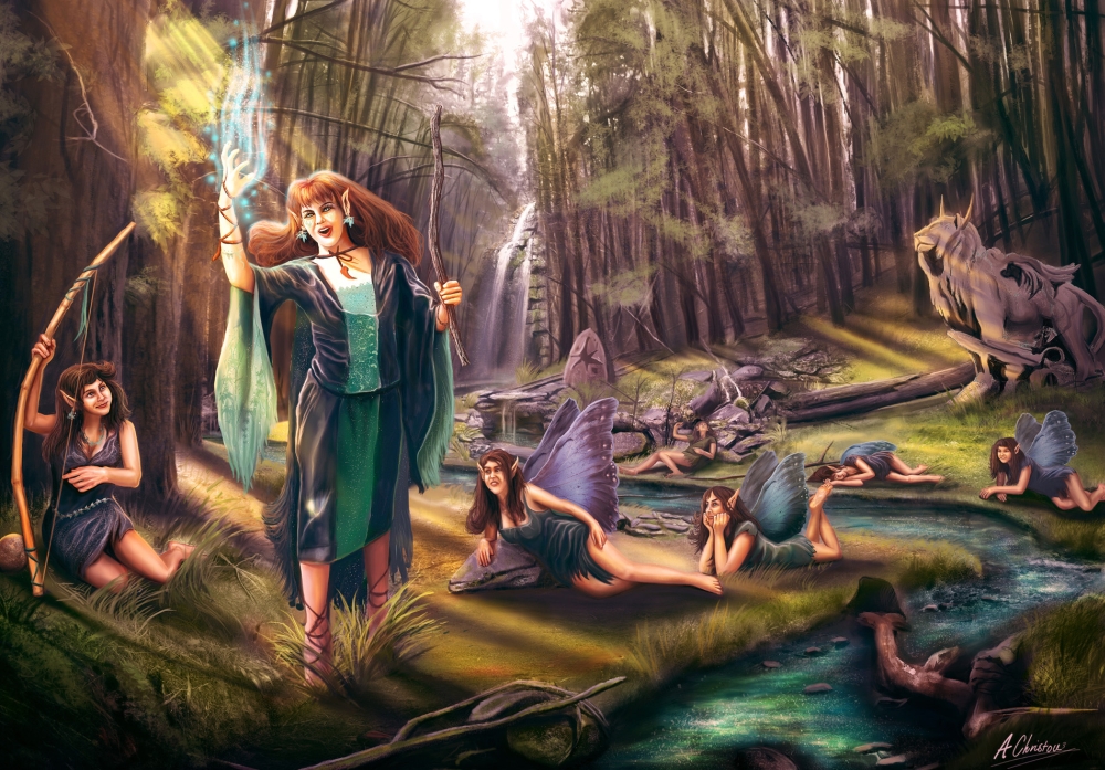 Gaias Haven Poster Print by Anthony Christou - 13 x 9 in.